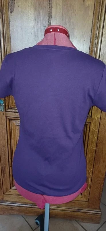 Camiseta violeta marca Blanche Porte talla 42/44 nueva – photo 3